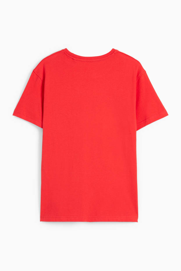 Kinder Jungen - Skater - Kurzarmshirt - rot