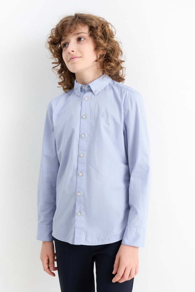 Kinderen: jongens - Overhemd - blauw