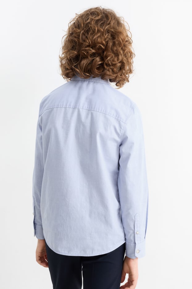 Kinderen: jongens - Overhemd - blauw