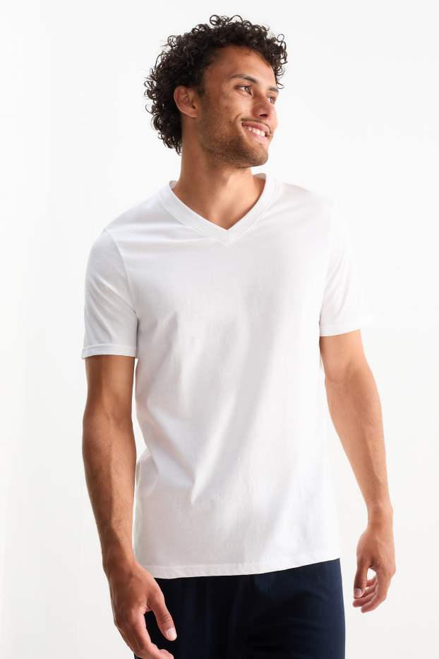 Hommes - Lot de 2 - maillots de corps - blanc