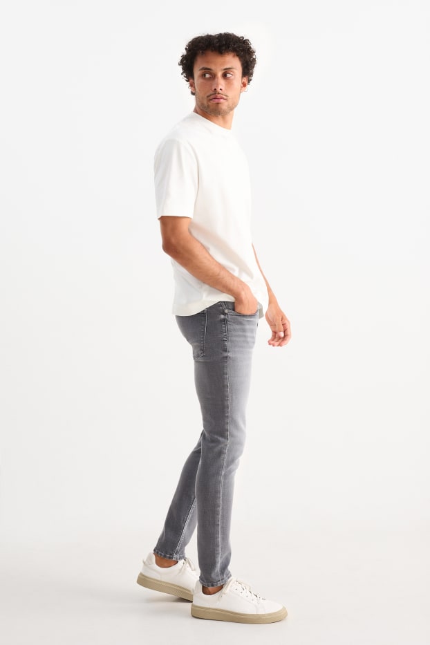 Bărbați - Skinny jeans - LYCRA® - denim-gri deschis
