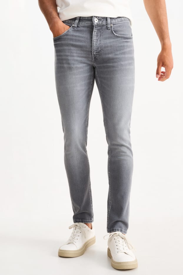 Bărbați - Skinny jeans - LYCRA® - denim-gri deschis