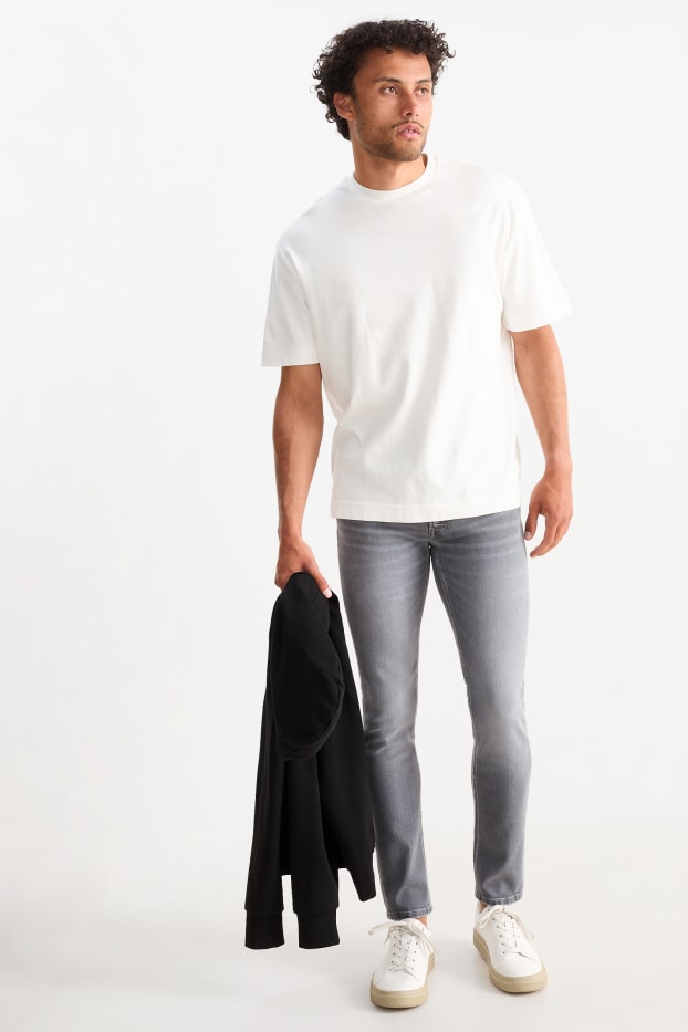 Bărbați - Skinny jeans - LYCRA® - denim-gri deschis