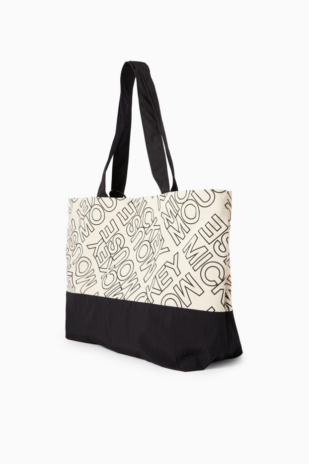 Damen - Shopper - Micky Maus - beige