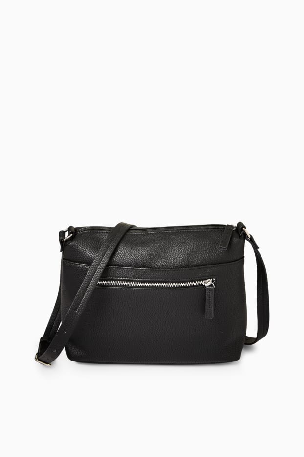 Donna - Borsa a tracolla - similpelle - nero