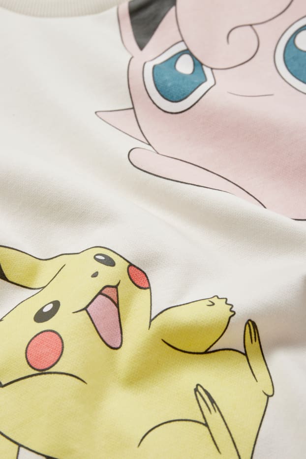Copii - Fete - Pokémon - set - bluză de molton și colanți evazați - 2 piese - roz