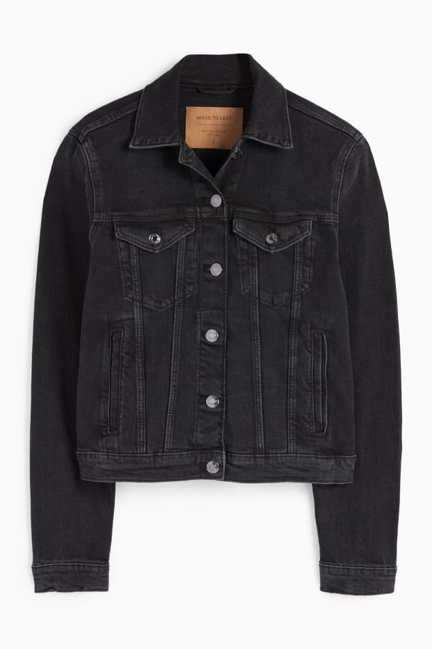 Femmes - Veste en jean - gris foncé