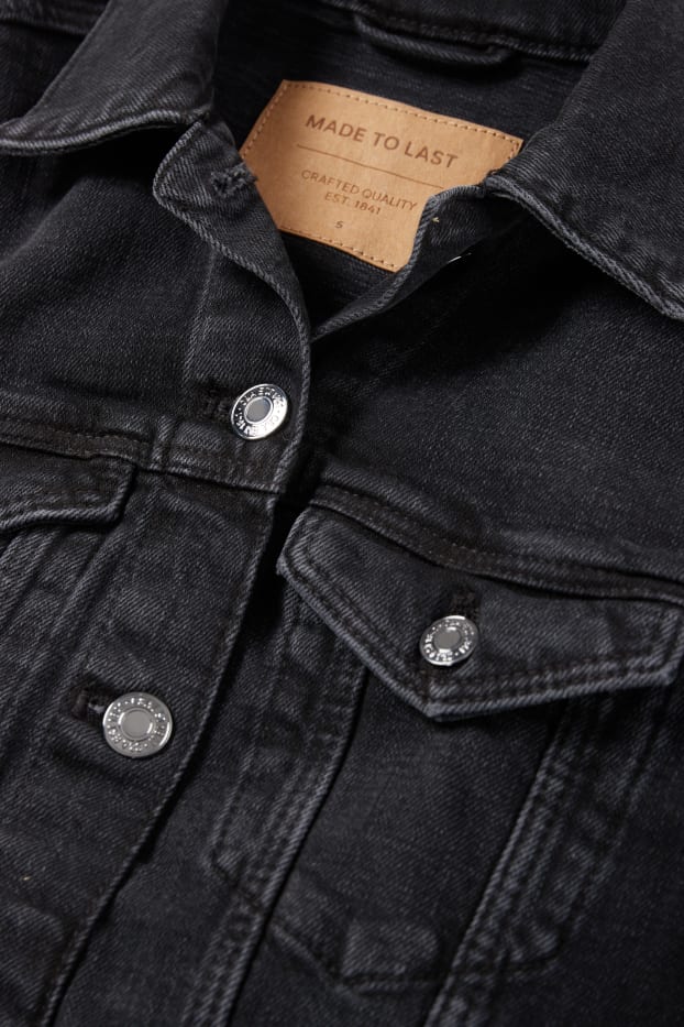 Femmes - Veste en jean - gris foncé