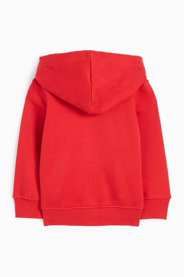 Bambini - Giacca di felpa con zip e cappuccio - rosso