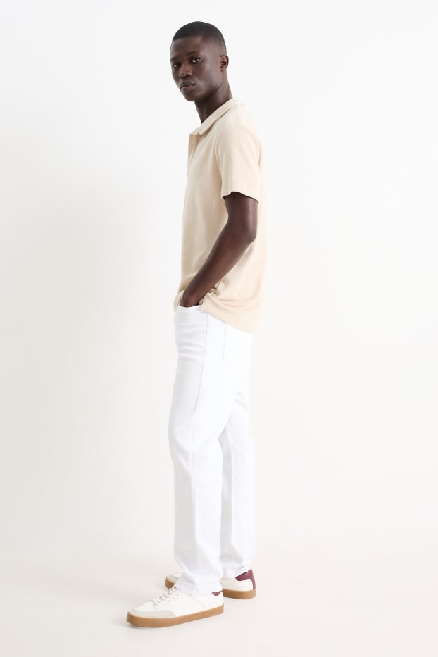 Uomo - Straight jeans - LYCRA® - bianco
