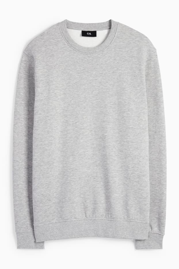 Uomo - Felpa - grigio melange