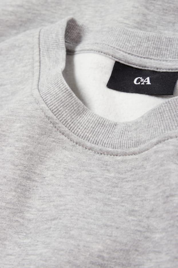 Uomo - Felpa - grigio melange