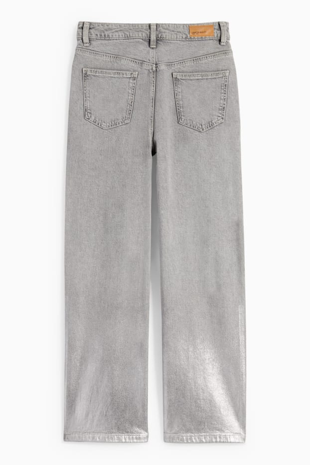 Nena - Texans wide leg - texà gris clar