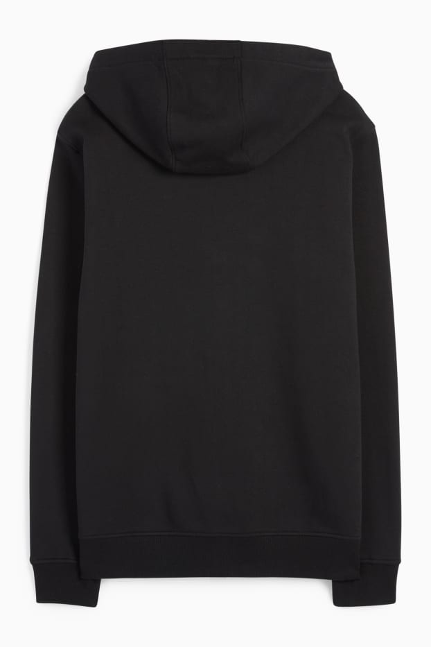 Men - Zip-through hoodie - black