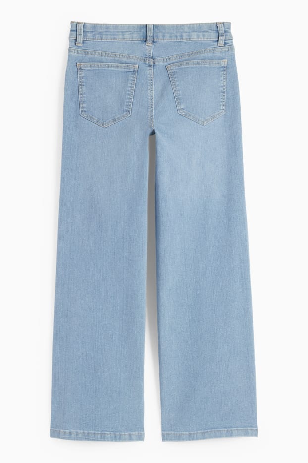 Nena - Texans wide leg - texà blau clar