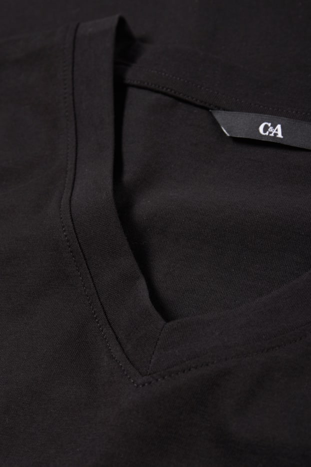 Men - T-shirt - regular fit - black
