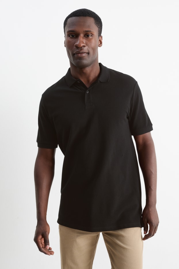 Hommes - Polo - regular fit - noir