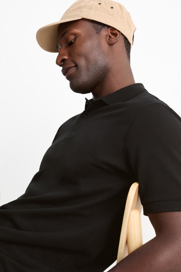 Hommes - Polo - regular fit - noir