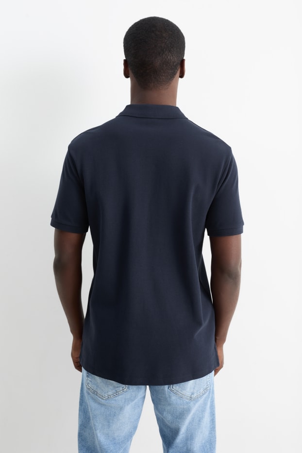 Hommes - Polo - regular fit - bleu foncé