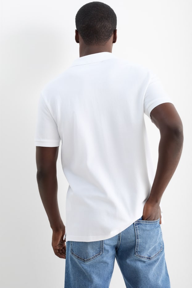 Heren - Poloshirt - regular fit - wit