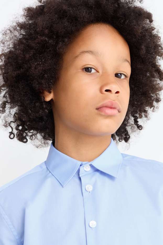 Kinder Jungen - Hemd - hellblau
