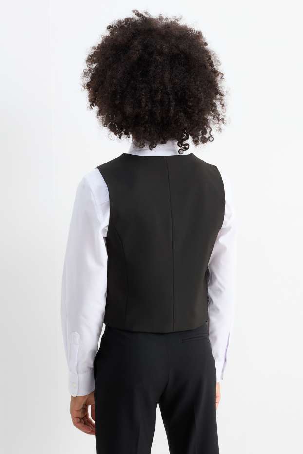 Bambini - Gilè coordinabile - stretch - LYCRA® - nero