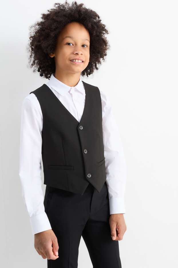 Bambini - Gilè coordinabile - stretch - LYCRA® - nero