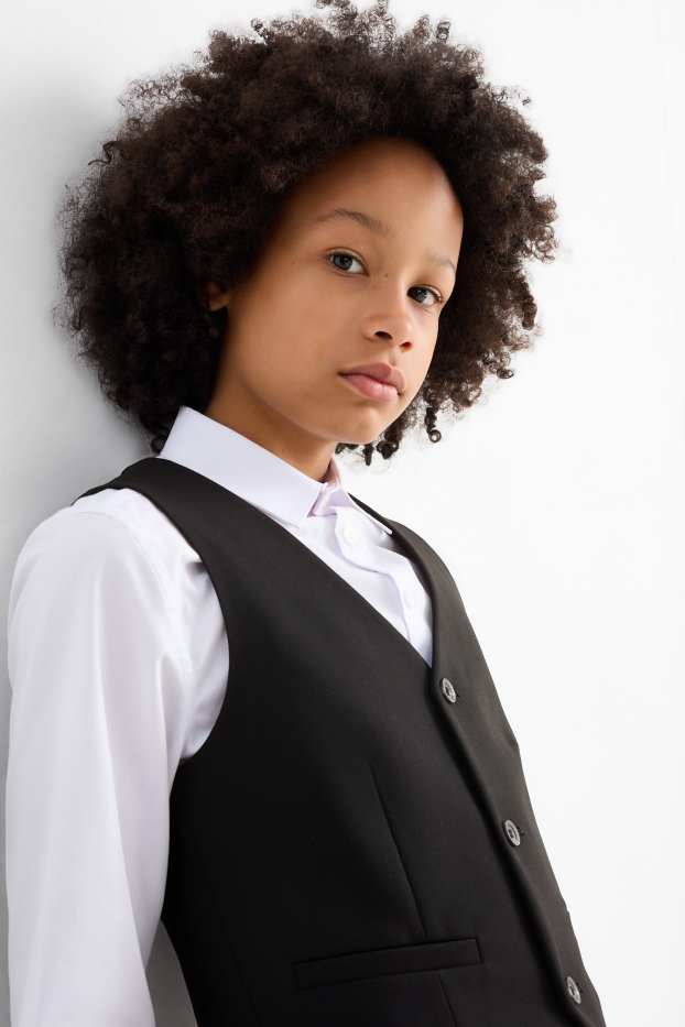 Bambini - Gilè coordinabile - stretch - LYCRA® - nero