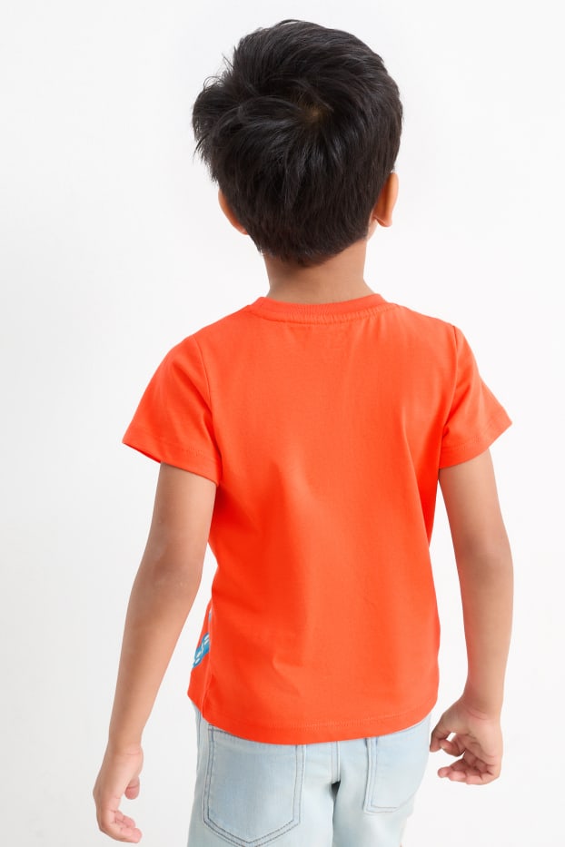 Children Boys - Multipack of 2 - sea creatures - short sleeve T-shirt - white / orange