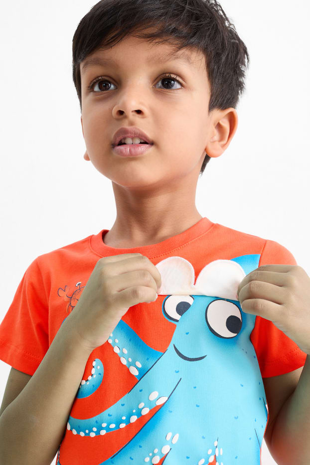 Children Boys - Multipack of 2 - sea creatures - short sleeve T-shirt - white / orange