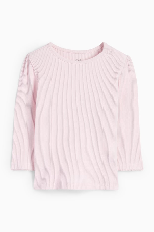 Bébés filles - Petites fleurs - tenue pour bébé - 2 pièces - rose foncé