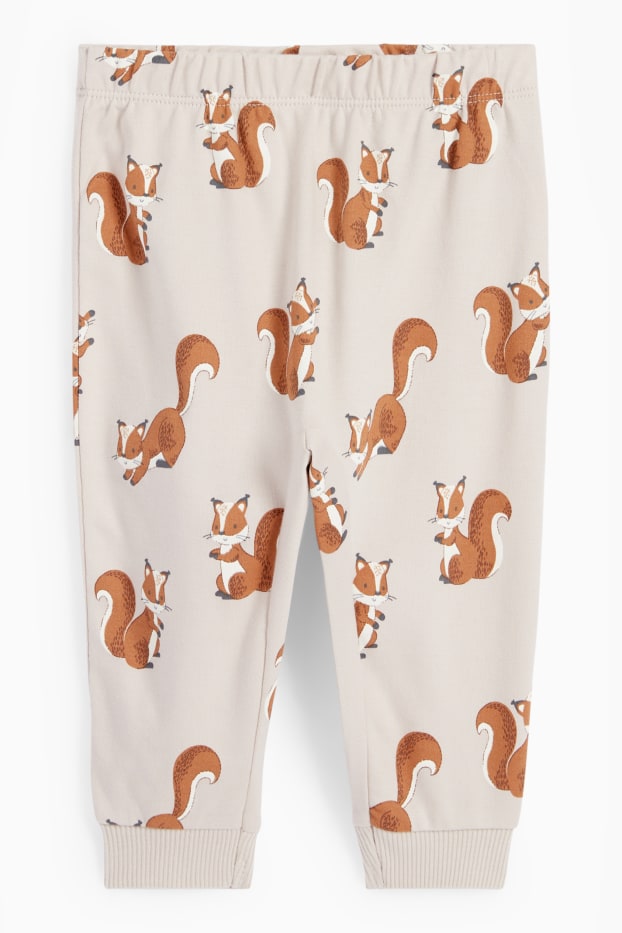 Bébés garçons - Écureuil - pyjama bébé - 2 pièces - blanc crème