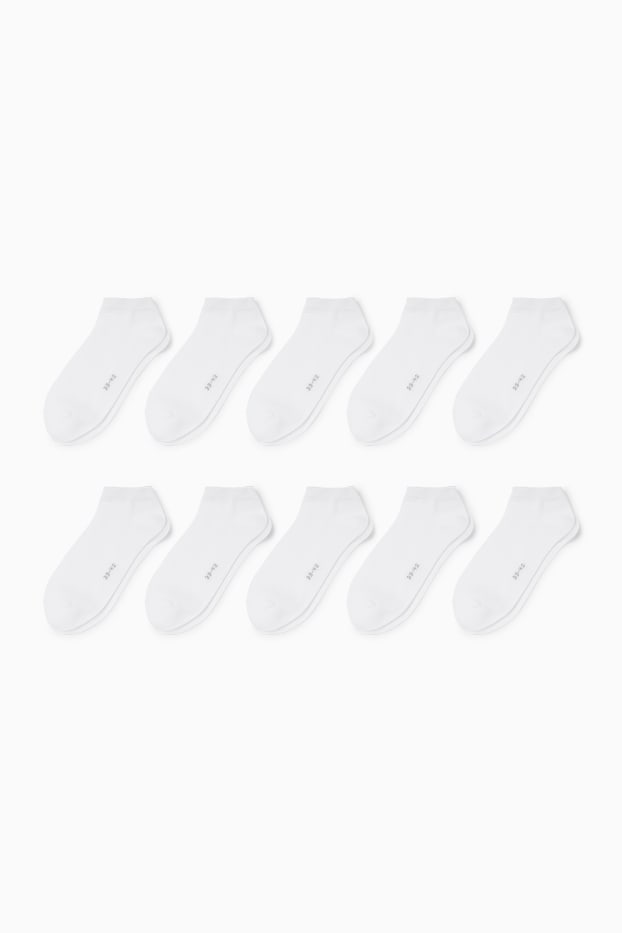 Dona - Paquet de 10 - mitjons turmellers - blanc