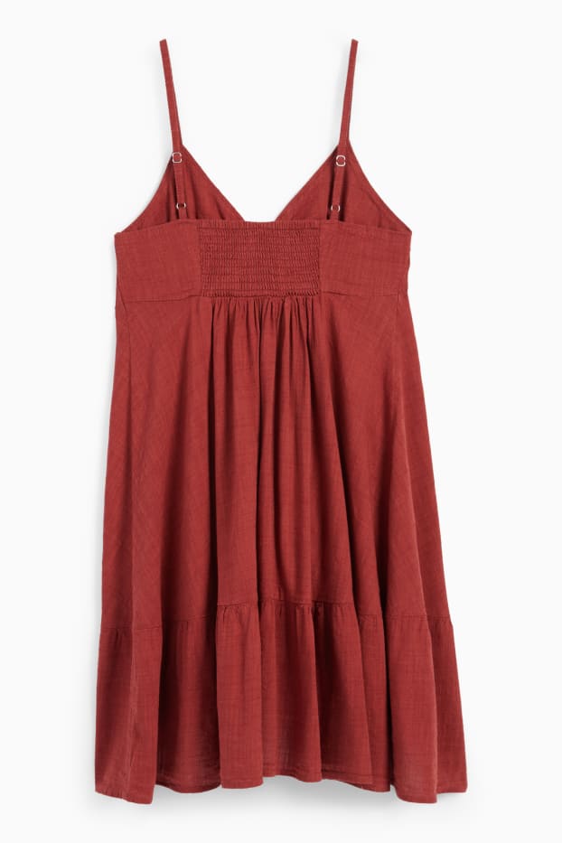 Femmes - Robe évasée - marron