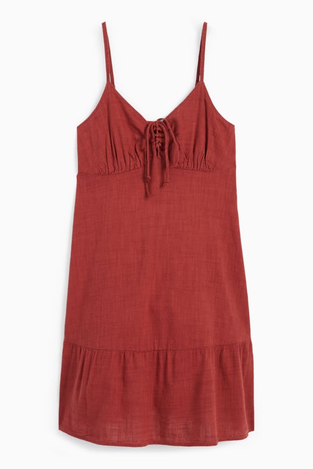 Femmes - Robe évasée - marron
