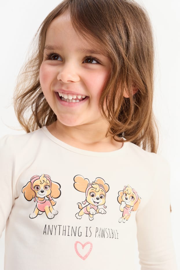 Bambine - PAW Patrol - Skye - maglia a maniche lunghe - bianco crema