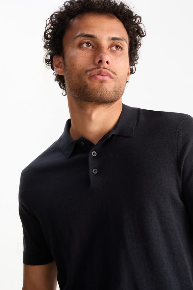 Herren - Poloshirt - dunkelblau