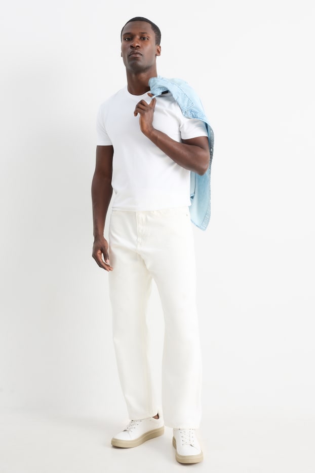 Home - Relaxed jeans - blanc trencat