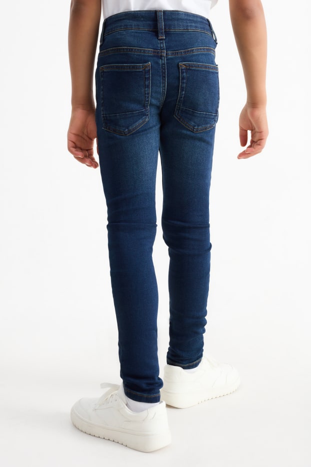 Kinderen: jongens - Skinny jeans - jeansdonkerblauw