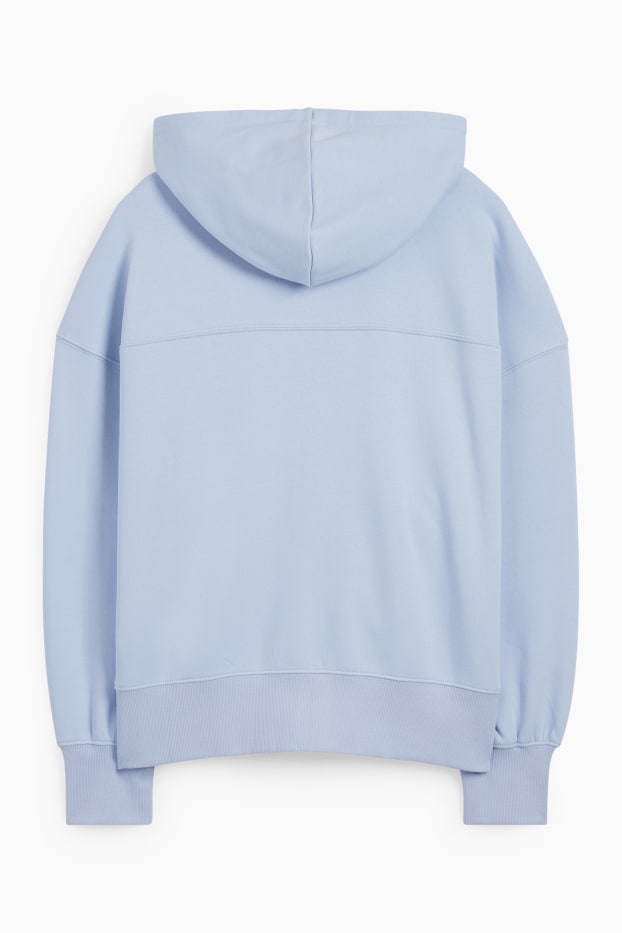 Women - Basic hoodie - light blue