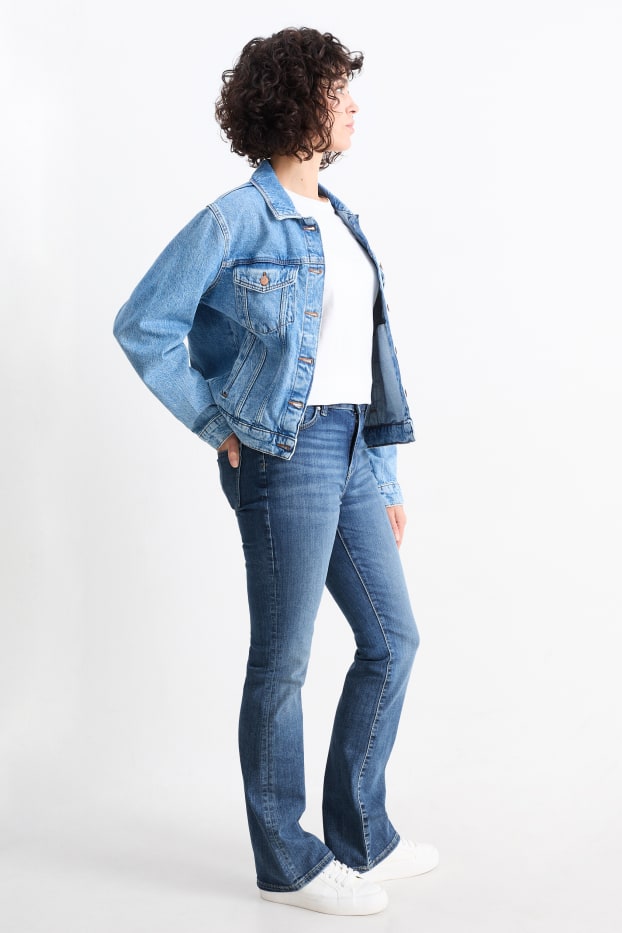 Femmes - Jean bootcut - mid waist - jean bleu