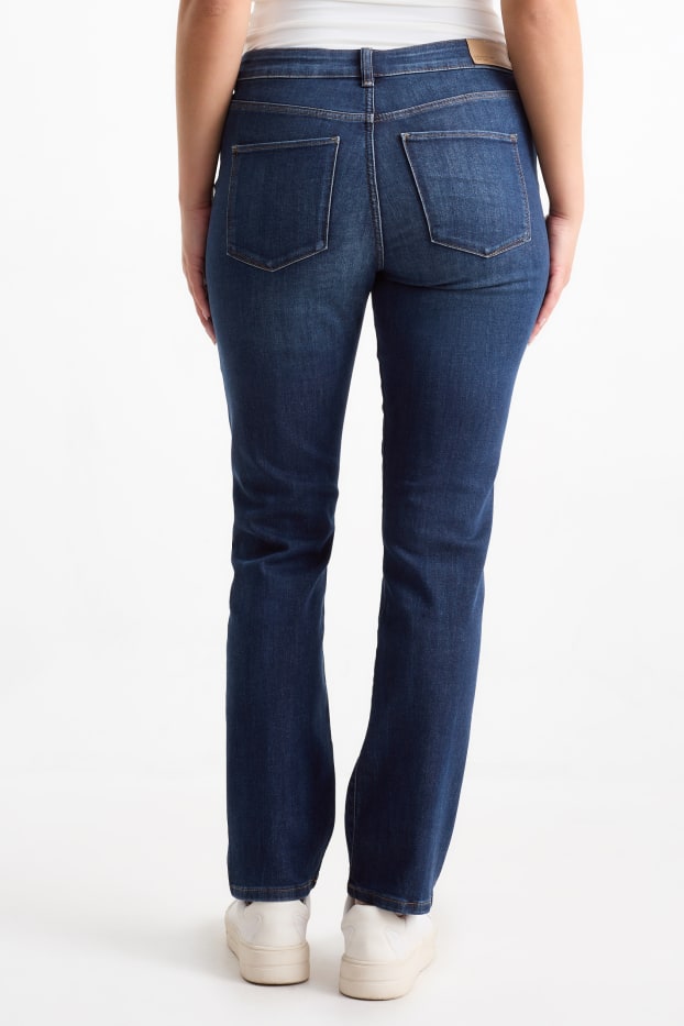 Femmes - Jean coupe droite - mid waist - LYCRA® - jean bleu
