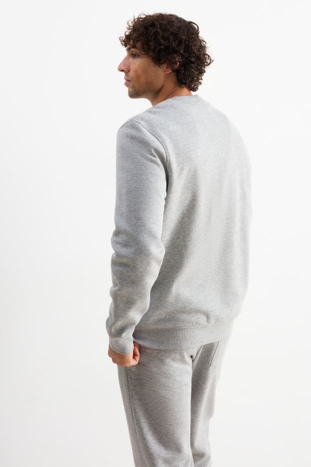 Uomo - Felpa - grigio melange