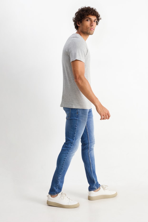 Hommes - Skinny jean - LYCRA® - jean bleu