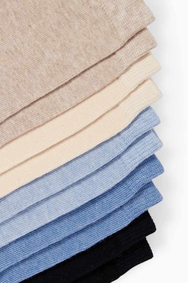 Dames - Set van 5 paar - sokken - licht beige