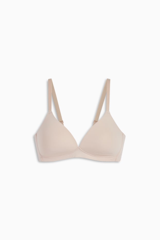 Women - Non-wired bra - padded - LYCRA® - light beige