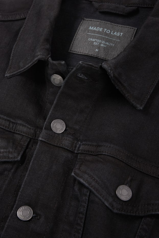 Bărbați - Jachetă din denim - negru