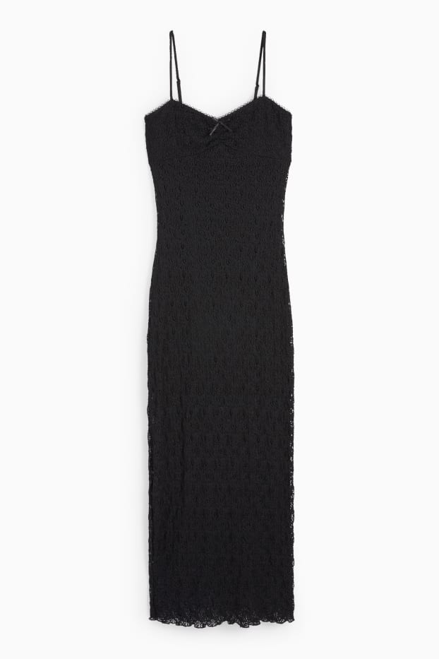 Donna - Vestito di pizzo - nero