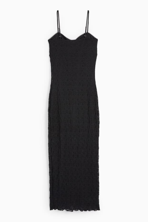 Donna - Vestito di pizzo - nero