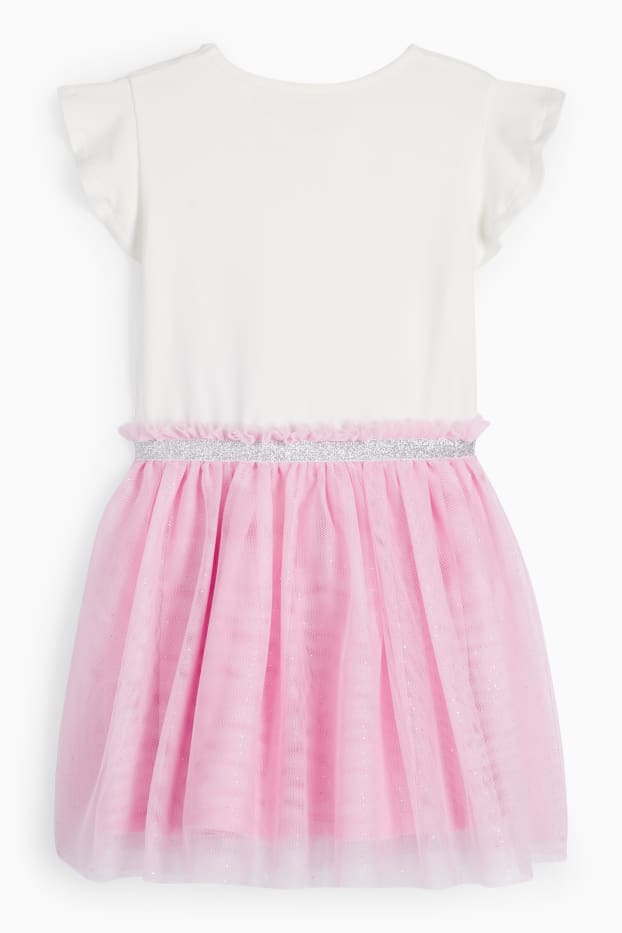 Enfants filles - Barbie - robe - blanc